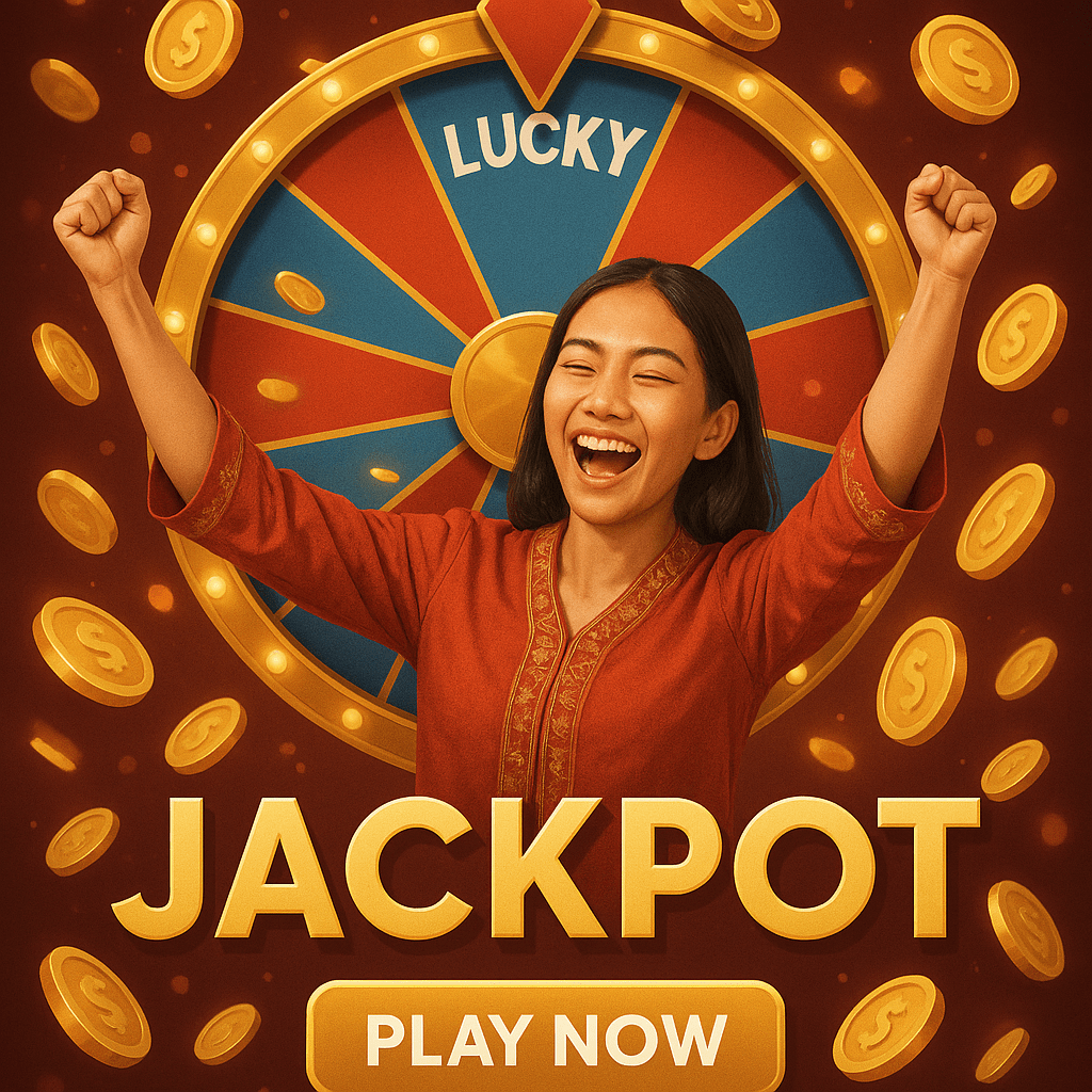 Banner promosi Lucky Wheel dengan jackpot besar